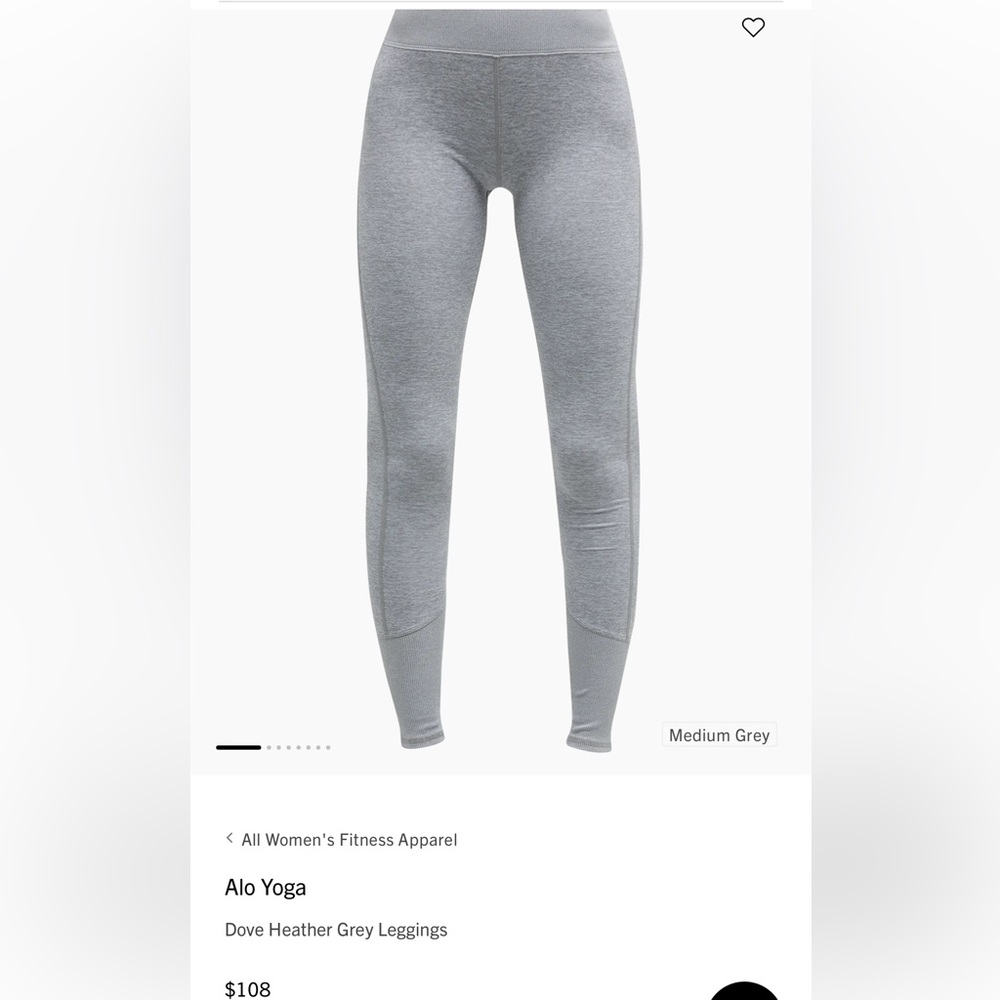 ALO Yoga Heather Gray Leggings